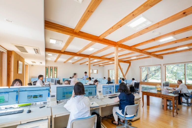 オフィス風景、成長支援の仕組み、FAQイメージ