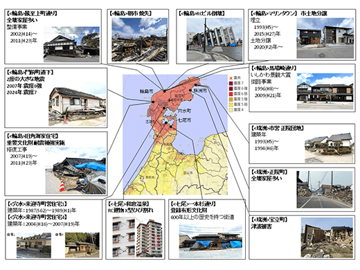 画面キャプチャ：令和6年能登半島地震被害調査レポート