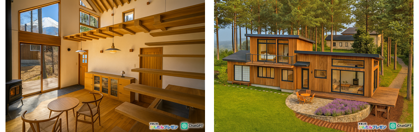 画像生成AIを使った建築パース事例