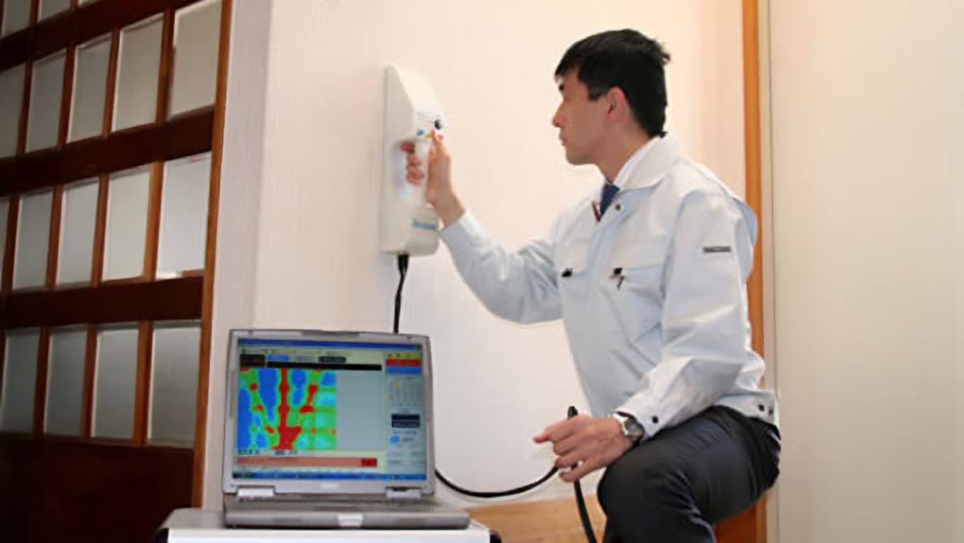 計測をする様子